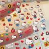 1 лист Hello Kitty 3D наклейки для нейл-арта Наклейки для ногтей Hello Kitty Дизайн для нейл-арта Hello Kitty Японский дизайн DIY Счастливые аксессуары