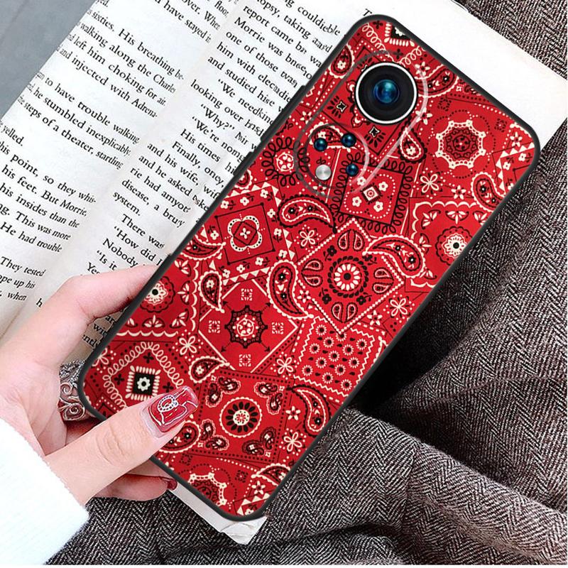 Красная бандана с узором пейсли Чехол для Honor Magic 5 6 7 8 Pro Honor Win RT X9d X9c X9b X9a X8c X8b 50 70 90 400 200 Lite