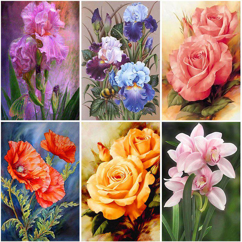 Пейзаж DIY 5D алмазная живопись полная круглая мозаика из смолы Floarl Алмазная вышивка наборы крестиков стразы украшение дома