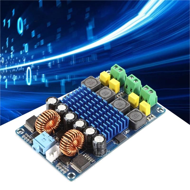 2-канальная плата усилителя мощности XH-M642 с автоматическим усилением, цифровая плата усилителя мощности 2 канала для домашнего кинотеатра и студии звукозаписи