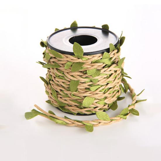 Веревка из искусственной лозы, экологически чистая износостойкая тканевая пеньковая веревка с искусственными зелеными листьями лозы для дома