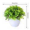 Artificial Plants Potted Green Bonsai Plant Decorative Looks Small Tree Grass Plants Pot Ornament Bonsai Tree Pot Room Decor
