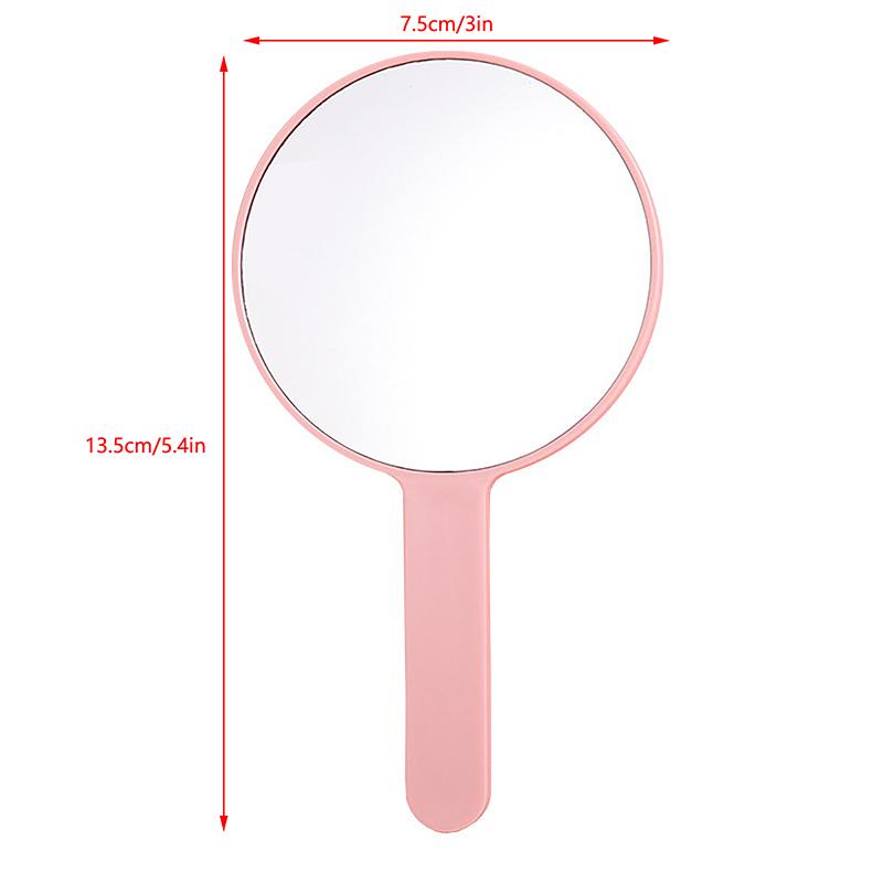 Круглое ручное зеркало для макияжа с ручкой – Компактное зеркало для туалетного столика для наращивания ресниц, СПА и салонного использования