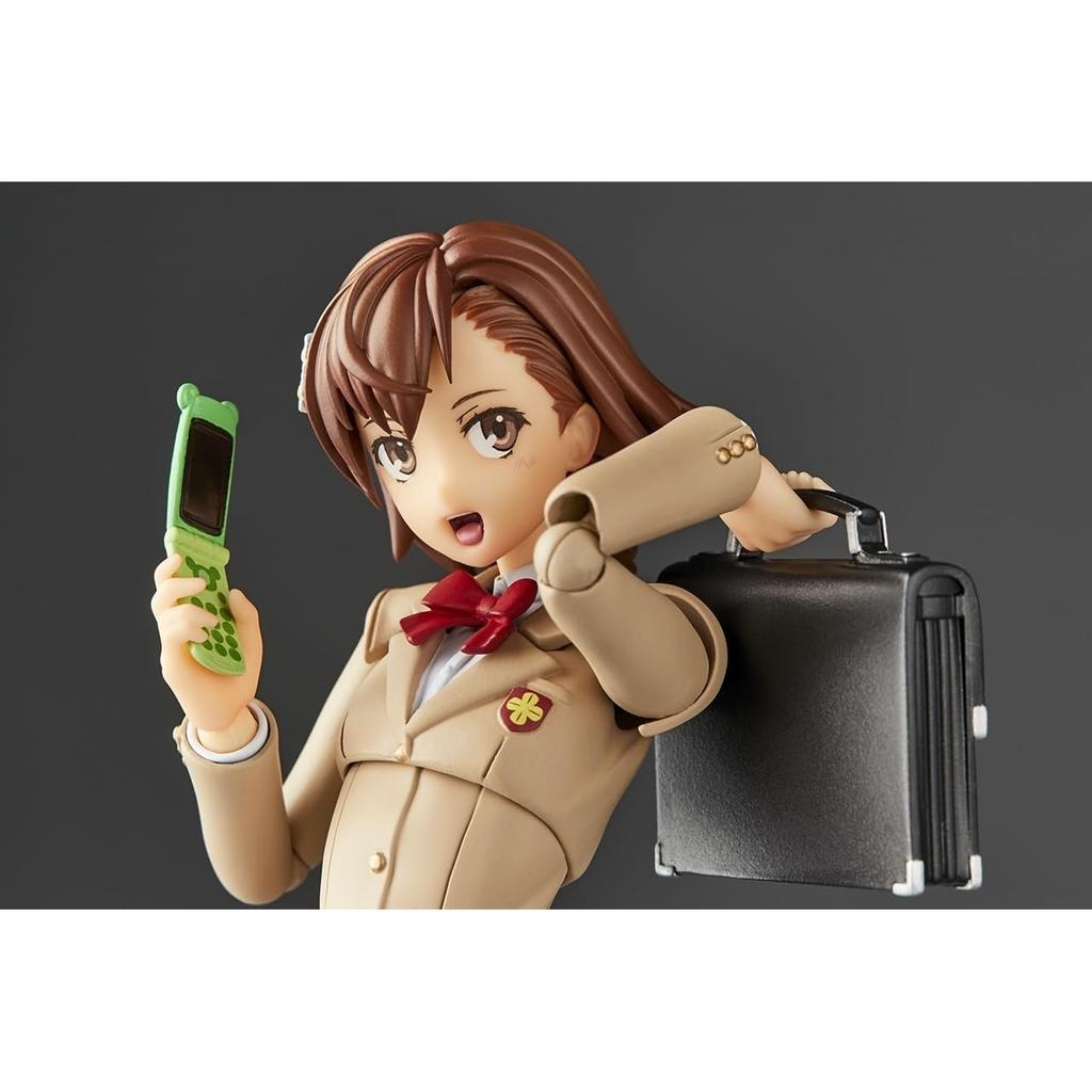 Revoltech Amazing Yamaguchi Toaru Kagaku No Railgun Mikoto Misaka Winter Outfit Ver. Action Figure