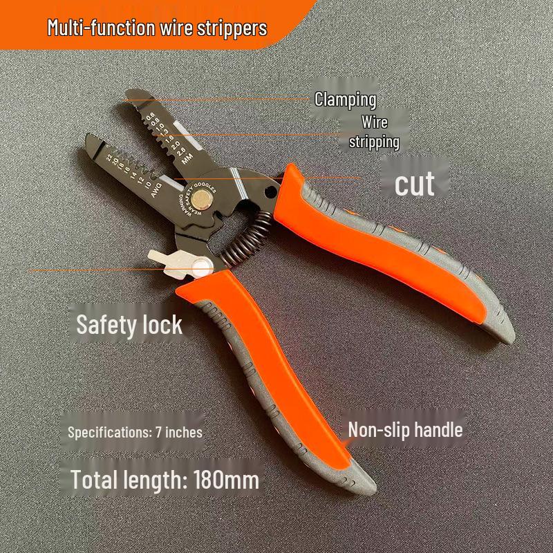 Multifunctional Wire Stripper: Electrician Pliers for Skinning, Crimping, Cutting, and Wire Separation