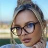 Fashion Fake Cat Eye Blue Light Eyeglasses Ultralight TR90 Frame Eyewear for Women Computer Glasses Anti Glare & UV Glasses