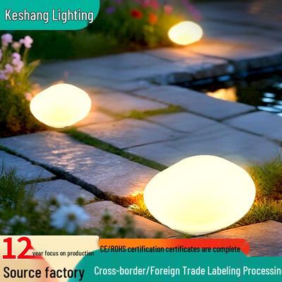 Солнечные камни: Водонепроницаемые уличные светящиеся камни для ландшафтного дизайна сада и газона