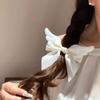 Plush Angel Wing Hair Clip Satin Ribbon Hair Barrette New Ribbon Hair Clip