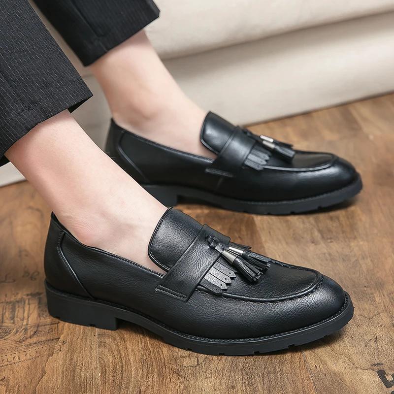 Мода 2024 года, мужские туфли ручной работы, стиль броги, кожаные свадебные туфли, мужские туфли-оксфорды на плоской подошве, официальная обувь, обувь ручной работы