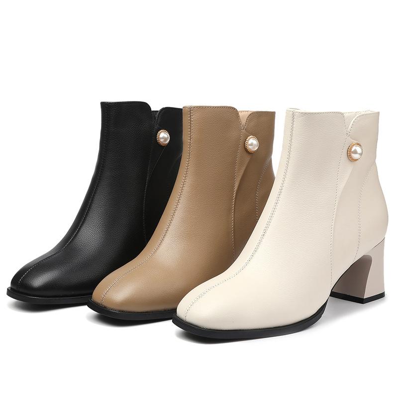 Женские модные ботинки, красные шерстяные теплые зимние ботильоны из натуральной кожи, женские свадебные модельные ботинки на среднем каблуке, женские банкетные сапоги