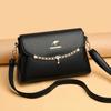 Women's Bag Fashion Soft Leather Middle-aged Mother Shoulder Bag Large Capacity Small Square Bag Women's Satchel