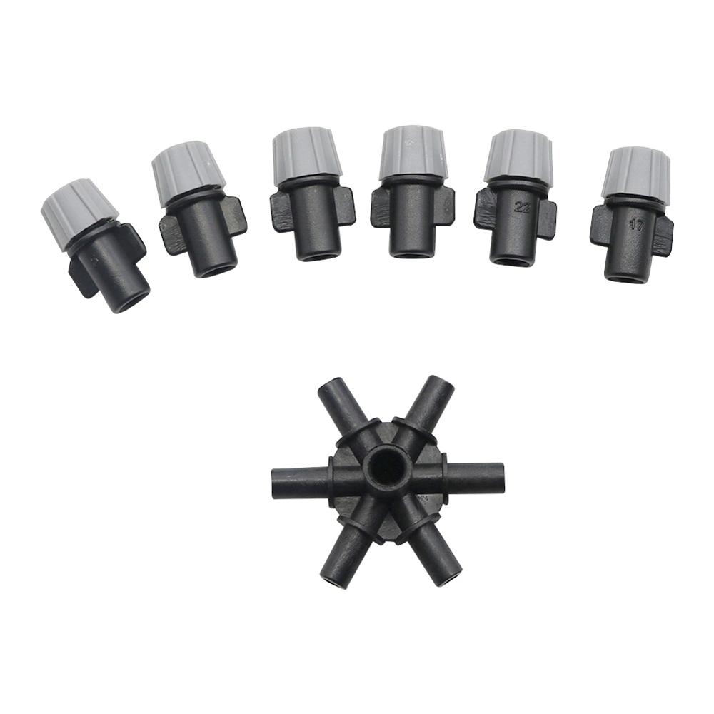 1 Pc Multi-nozzle Gray Sprinkler Garden Greenhouse Irrigation Sprayer Agriculture tools Water Fogger Cooling Misting Nozzle