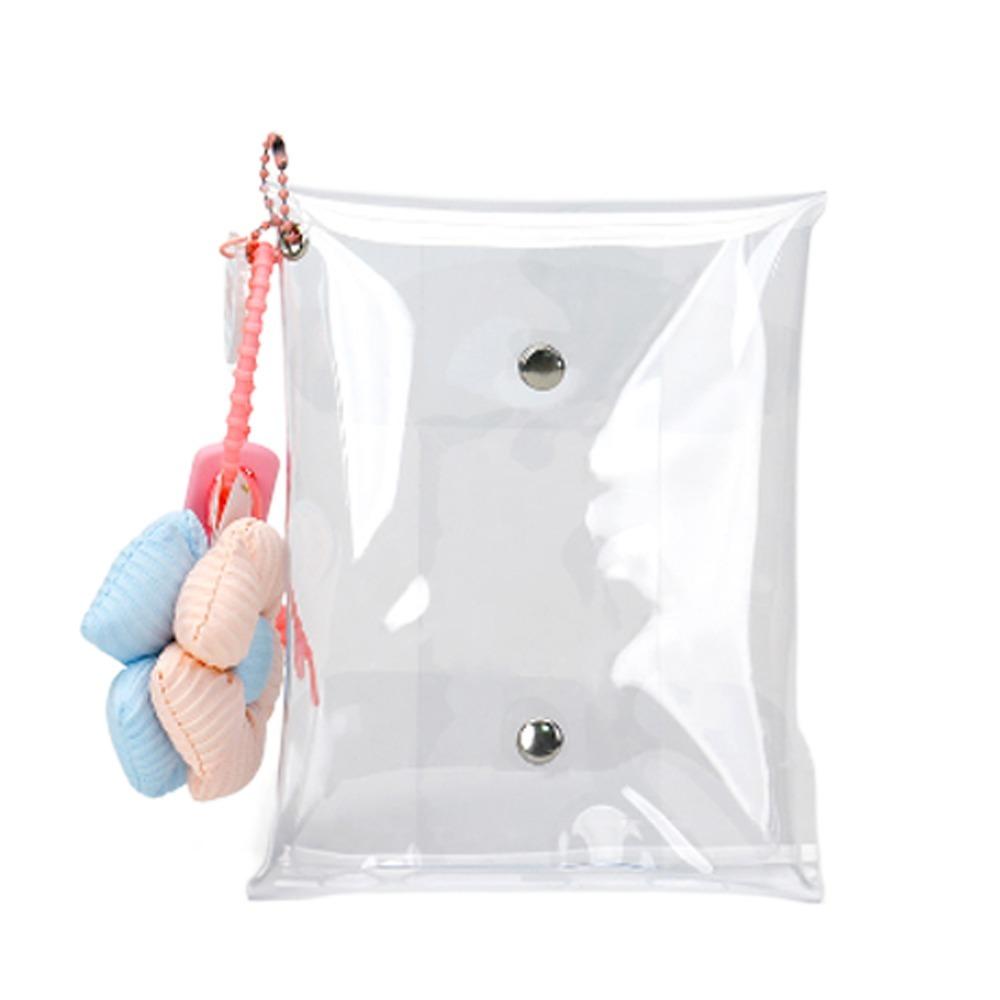 Transparent Doll Storage Pouch Flower Keychain Outdoor Doll Display Bag  Plush Doll