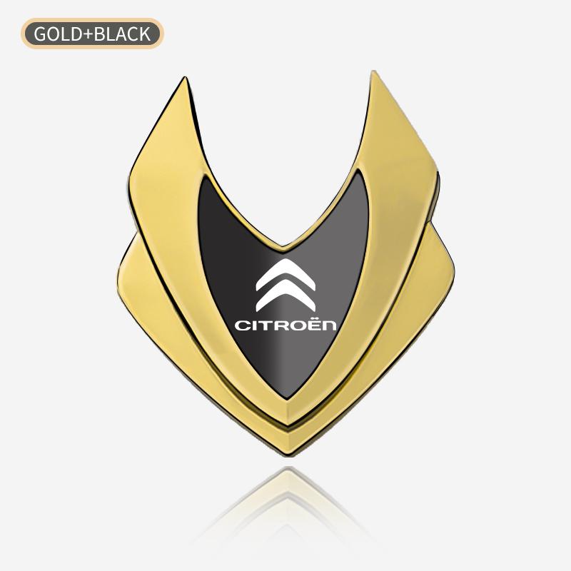 YKGBU1 3D Car Stickers Metal Car Logo Emblem Sticker Decal Car Styling for Citroen C1 C2 C3 C4 C5 C6 C8 C4L DS3 DS4 DS5 Car Accessories