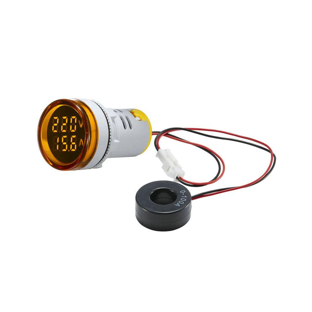 AC 50-500V 0-100A Square LED Digital Voltmeter Ammeter 110V 220V Voltage Current Meter Voltammeter Car Volt Amp Tester Detector