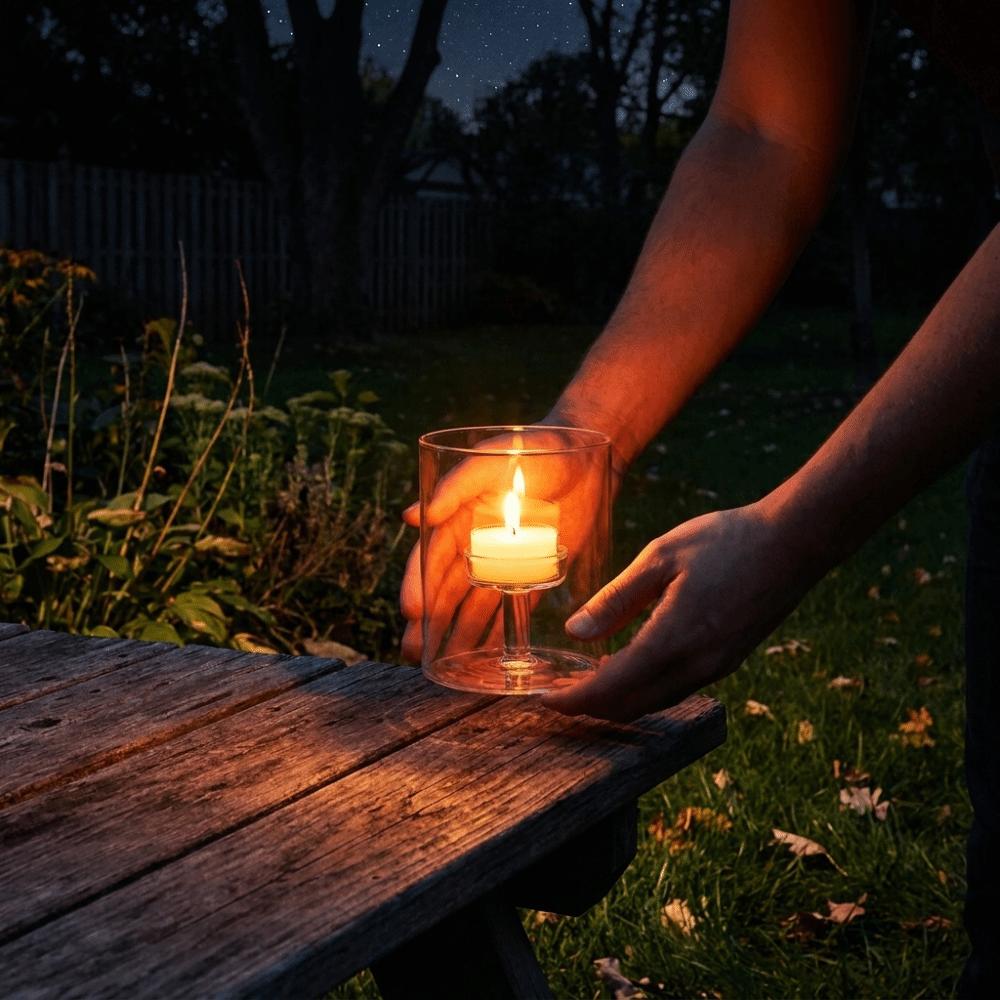Transparent Tea Light Candle Holders Modern Cylinder Candlestick Glass Candle Holder Wedding Party