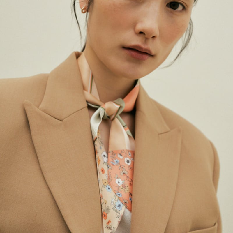 Saint Luxure Mini Twilly Scarf Blossom SL22SSTBL