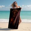 proof beach towel with Galatasaray S.K pattern - soft,absorbent,quick-drying,machine washable - perfect for swimming,camping,bathing