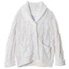 Gelato Pique 15th Color Spray Aran Shawl Cardigan PWNT234065 OWHT Women's