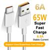 66W 65W 6A Super Dart Charger Cable Fast USB Type C Charging Data Cord for Xiaomi  Poco M3 X3 NFC F2 Mi 11 9 OnePlus Samsung Huawei OPPO
