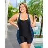 Charmleaks Plus Size Swimsuit для женщин, спортивный цельный купальный костюм Boyleg
