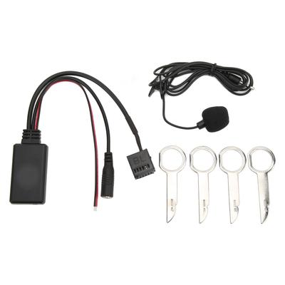 12-контактный беспроводной Bluetooth-адаптер с микрофоном hands-free для входа AUX CD-проигрывателя автомобиля, замена для Ford Focus 2005 года и новее 6000CD