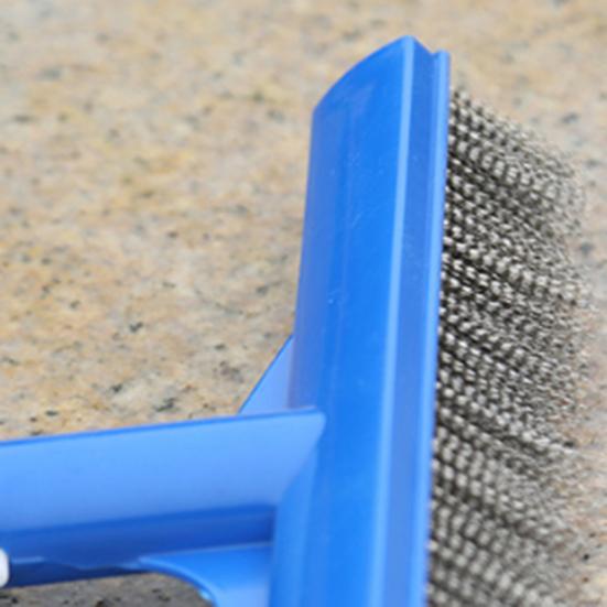 Pool Brush Head Stainless Steel Wire Pool Brush with Curved Ends for Corners Swimming Pool Brushes for Tiles Steps Floors