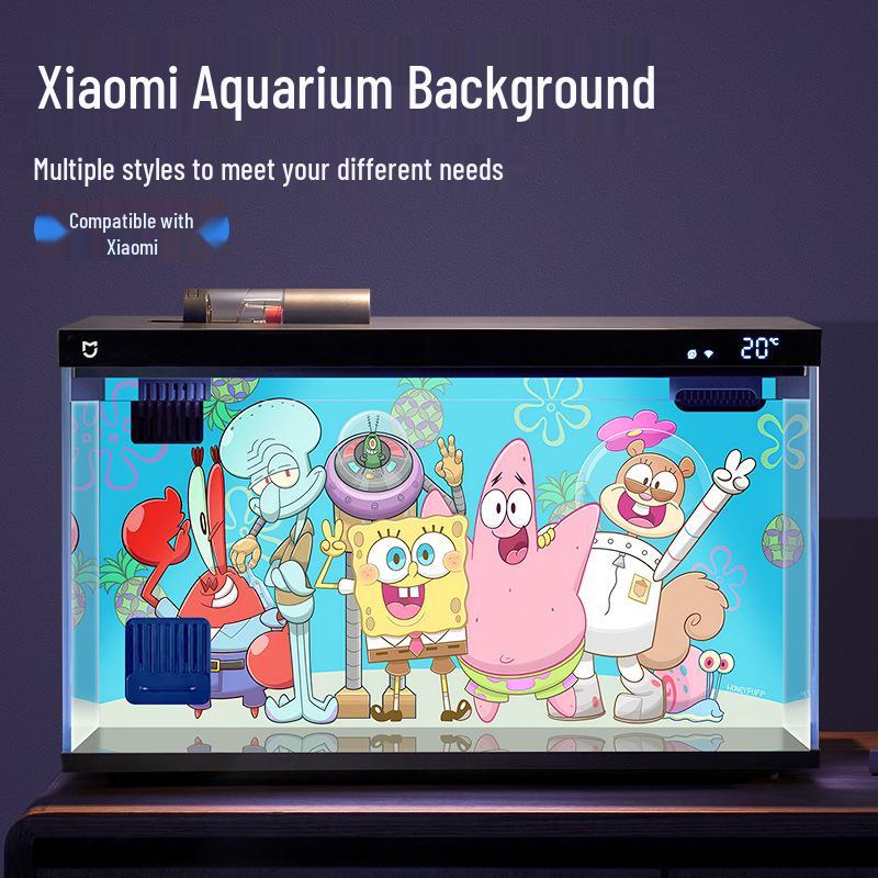 Акриловый фон для 3D-аквариума высокой четкости с мультяшными наклейками