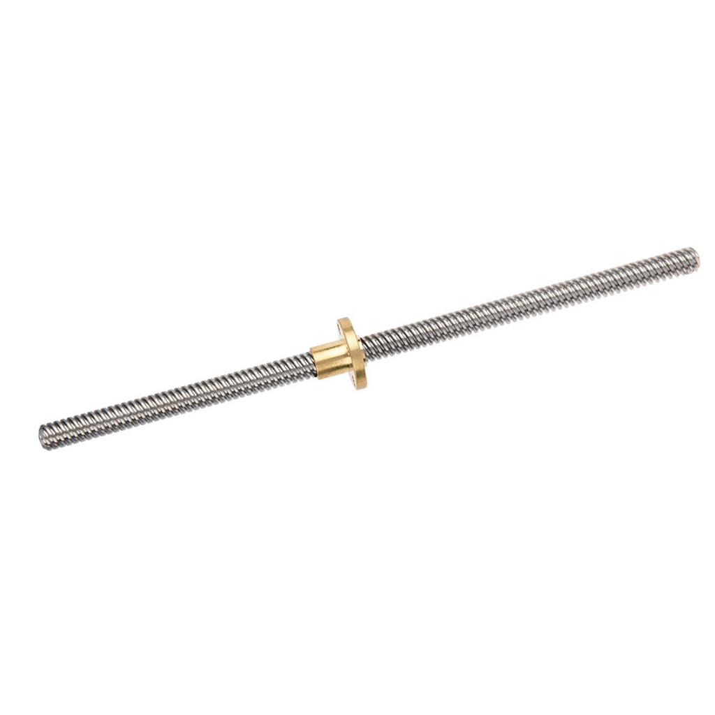 Т8 8мм Трапециевидный Резьбовой Стержень из Нержавеющей Стали Винт и Латунная Гайка для 3D Принтера
