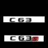 Car Tuning For  C Class W204 W205 C63 C63S Letter Logo 3D ABS Sticker Car Rear Trunk Emblem Nameplate Decals