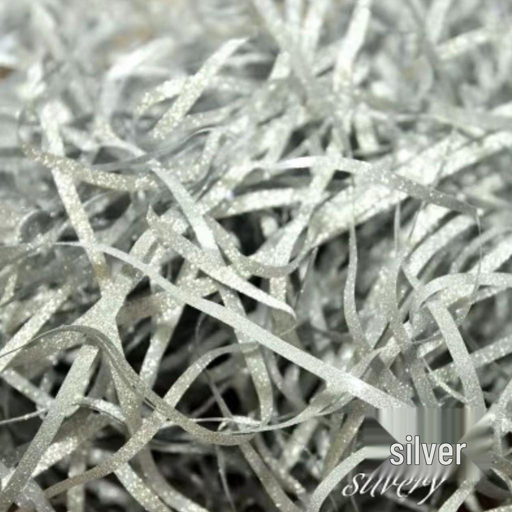 Raffia Paper Shred Gift Box Filler - Glitter Decorative Confetti for Party Favors