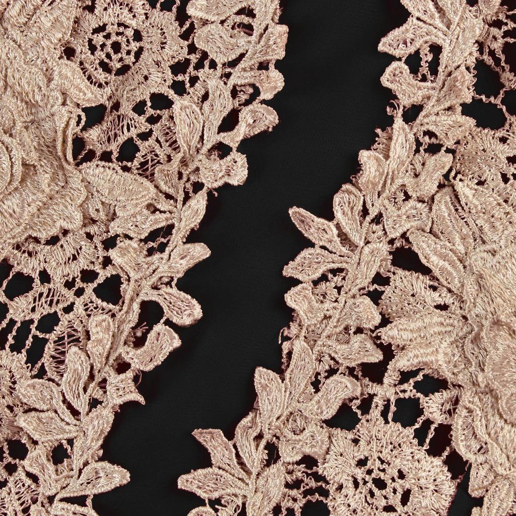 Женское модное кружевное шифоновое платье со стоячим вырезом в винтажном стиле, длинное платье с длинными рукавами и кружевной панелью на талии