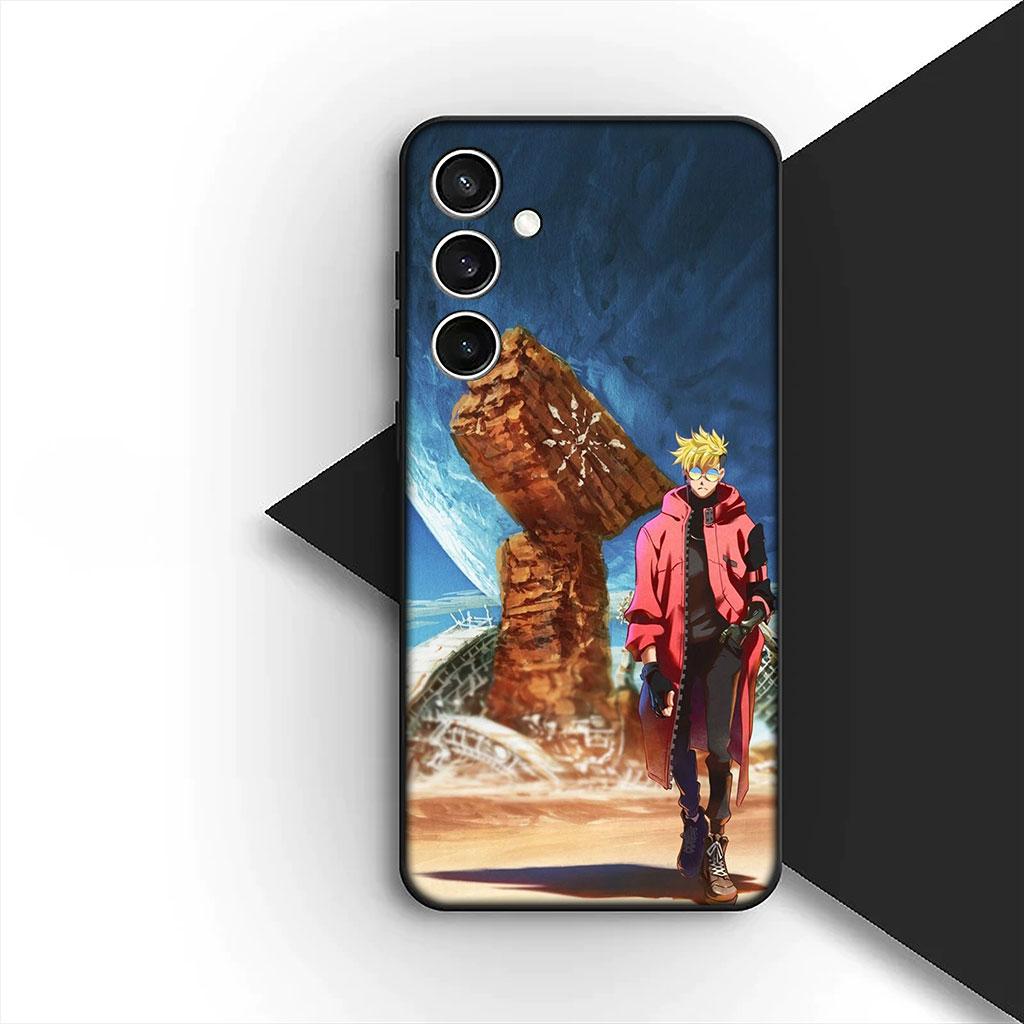 Чехол для телефона для Samsung Galaxy S25 S24 S23 FE Ultra Plus S7 Edge S25+ S23+ A56 5G Funda Корпус Мягкий чехол Trigun Stampede