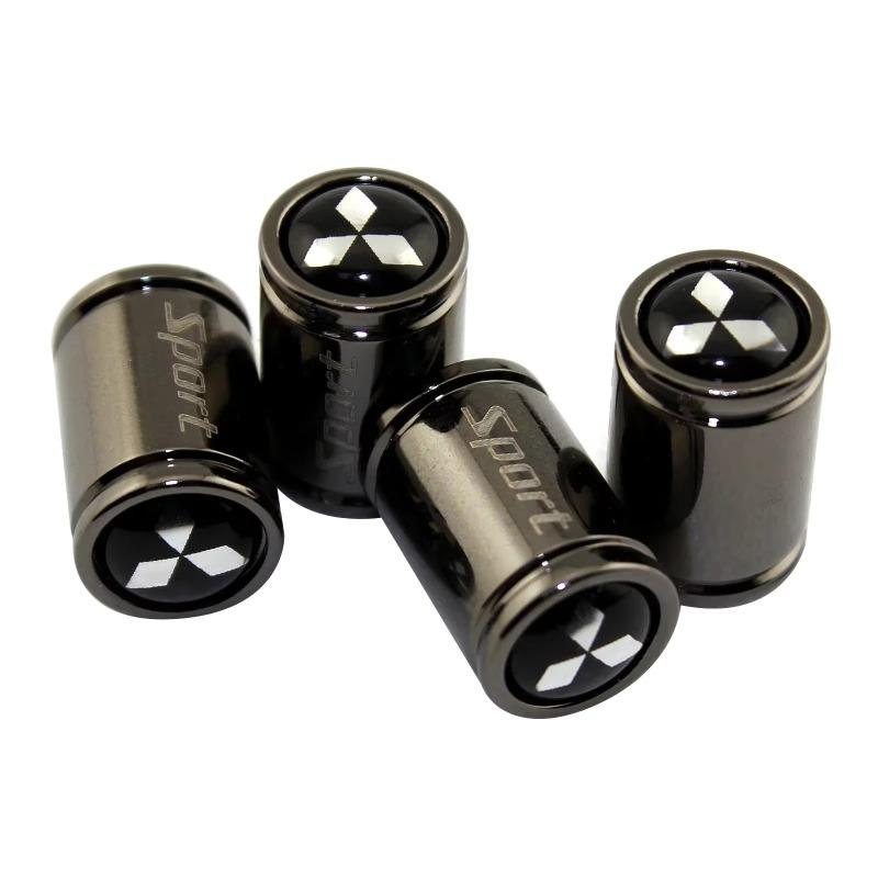 4PCS Car Wheel Tire Valve Tyre Stem Air Caps For Mitsubishi Ralliart ASX Lancer Cordia Pajero Mirage Triton Outlander Colt