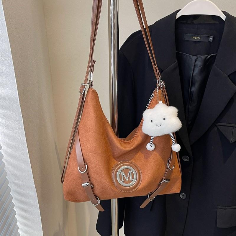 Модная повседневная сумка-тоут для женщин, прочный рюкзак с замшевой текстурой