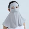 Full Face Sun Protection Mask Ice Silk Sunshade Face Mask Fashion Anti-UV Neck Scarf  Outdoor