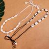 Summer Beach Women Bohemian Sea Shell Charm Knotted Necklace Choker Jewelry