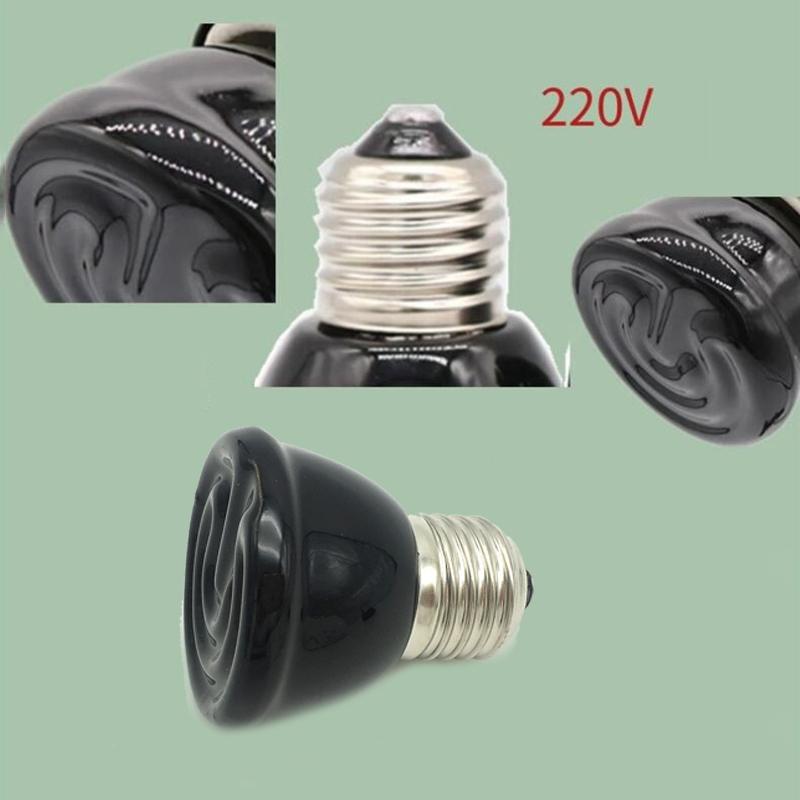 Светильник для обогрева черепах E27 EU Plug 220V Mini Pet Reptile Heat Lamp Kit Пристегивающийся керамический держатель для ламп, нагревательный набор