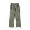 Men's Drawstring Straight Tube Paratrooper Pants New Product Trendy Brand Two Wear Loose Pleated Thin Workwear Pants for Men