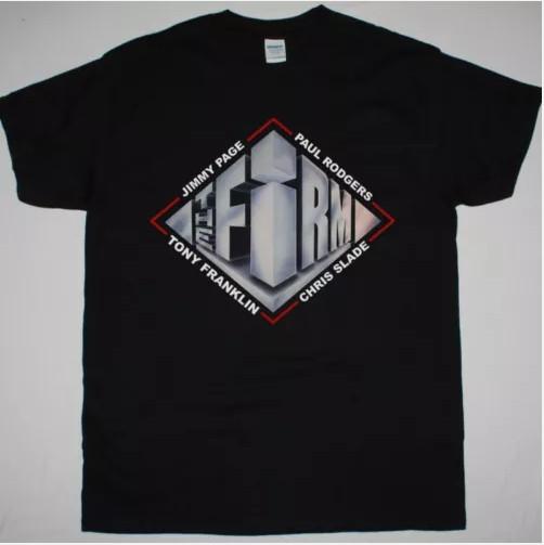 SALE THE FIRM 1985 JIMMY PAGE PAUL RODGERS NEW BLACK T SHIRT Unisex T-Shirt