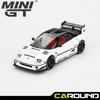 Мини ГТ (953) 1:64 Mazda AZ-1 Liberty Walk LB40 Белый литой модель - Tokyo Auto Salon 2024 (TAS 2024) Издание