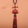 «Подвеска для зеркала заднего вида из сандалового дерева Double Lotus — высококачественный аксессуар для салона автомобиля»