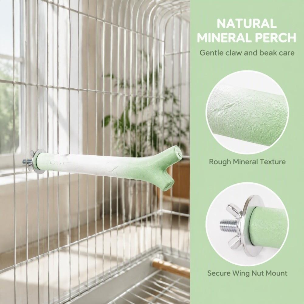Textured Bird Standing Perches Branch-Shaped Claw Grinding Rod Bird Station Pole Bird Cage