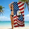 Полотенце для пляжа 'Орел Дня Независимости' США 250 Недель Микрофибра Банное Полотенце Влагопоглощающее Быстросохнущее