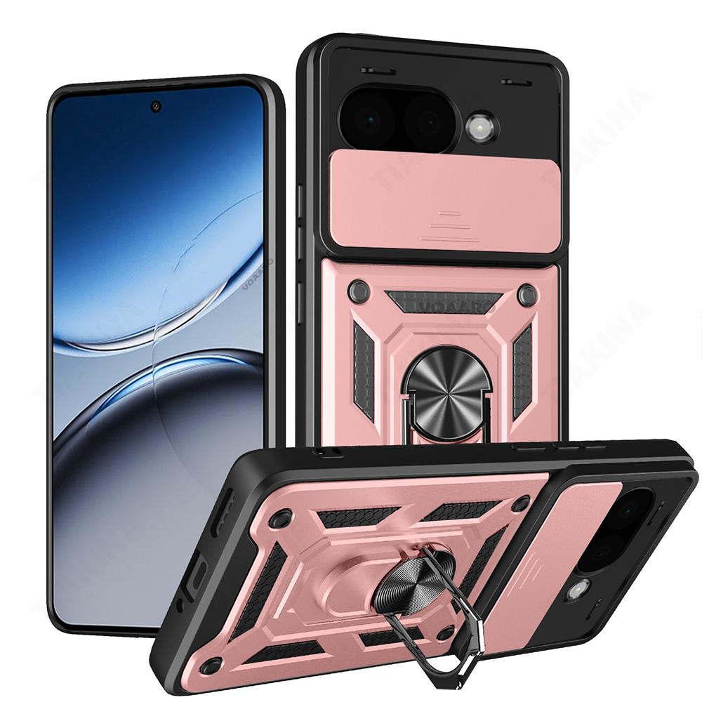 Чехол-слайдер для защиты объектива для Google Pixel 9A, чехол с магнитной подставкой-кольцом для Google Pixel 8 9 Pro XL 8A