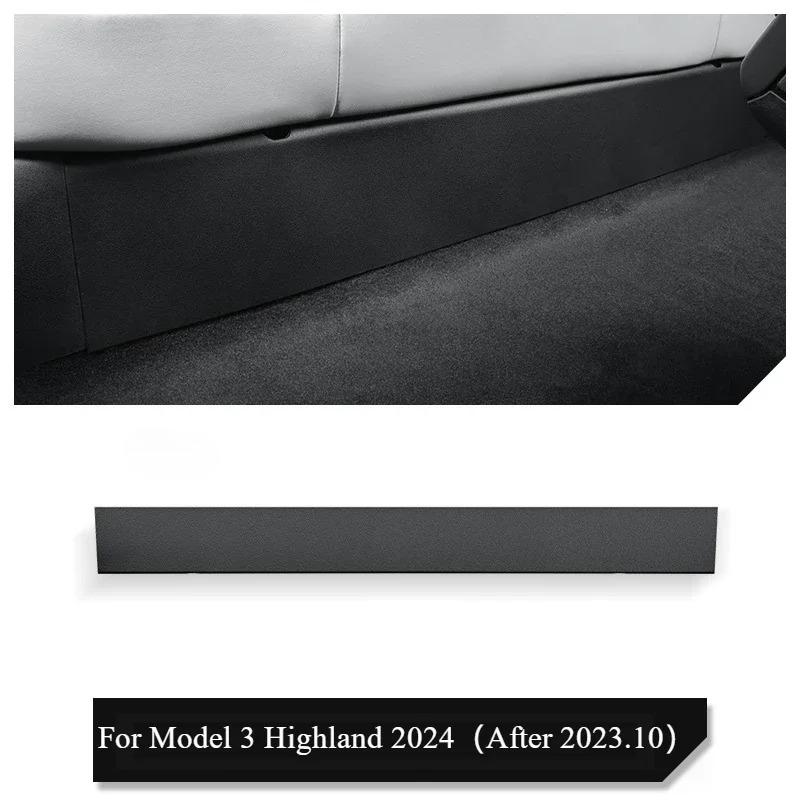 Protective Pad For Tesla Model 3 Y Under Rear Seat Anti Kick Guard Cover TPE Full Surround Cushion Protector Car Interior Modely