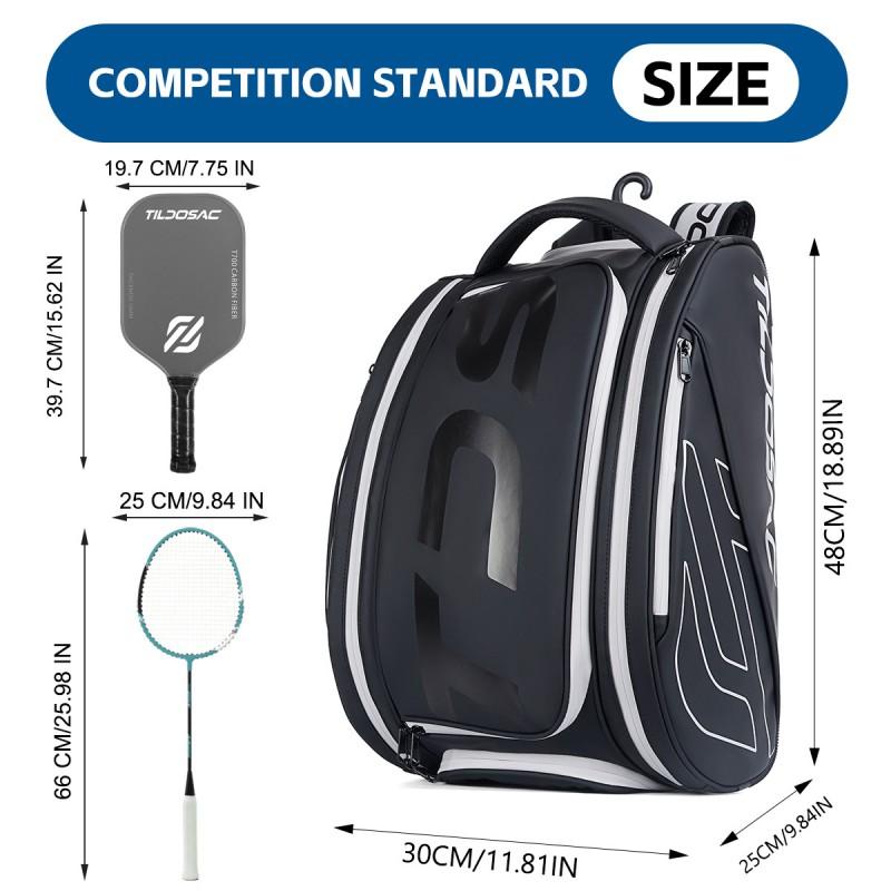 Large Capacity Pickleball Backpack Multi-functional Sports Bag Badminton Tennis