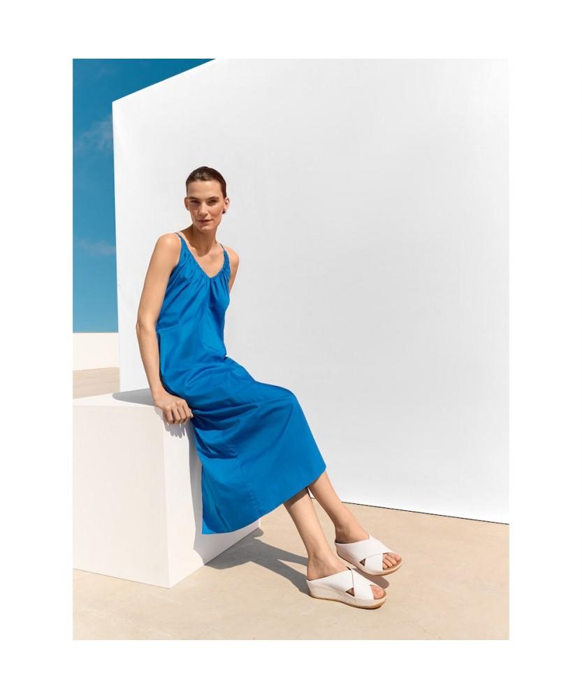 Женские шлепанцы Fitflop Lulu Lux с графическим плетением из кожи - Урбан Уайт (Ft64K2D221)