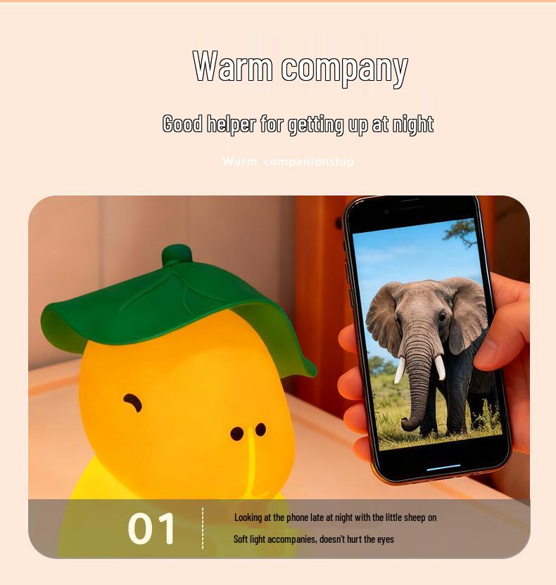 Lotus Leaf Capybara Silicone Night Light - Cute Sleep Aid & Ornament