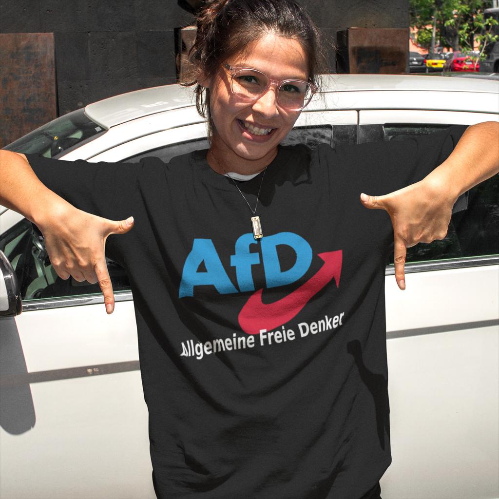 Saying AFD general free thinkers women's T-Shirt Mens Womens Tees Top oversized organic cotton
